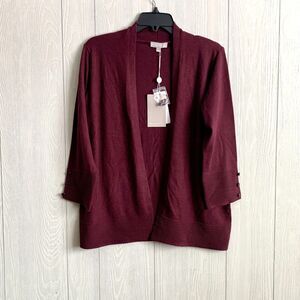 Evolution Ancho Chili Cardigan 3/4 Sleeve Medium NWT